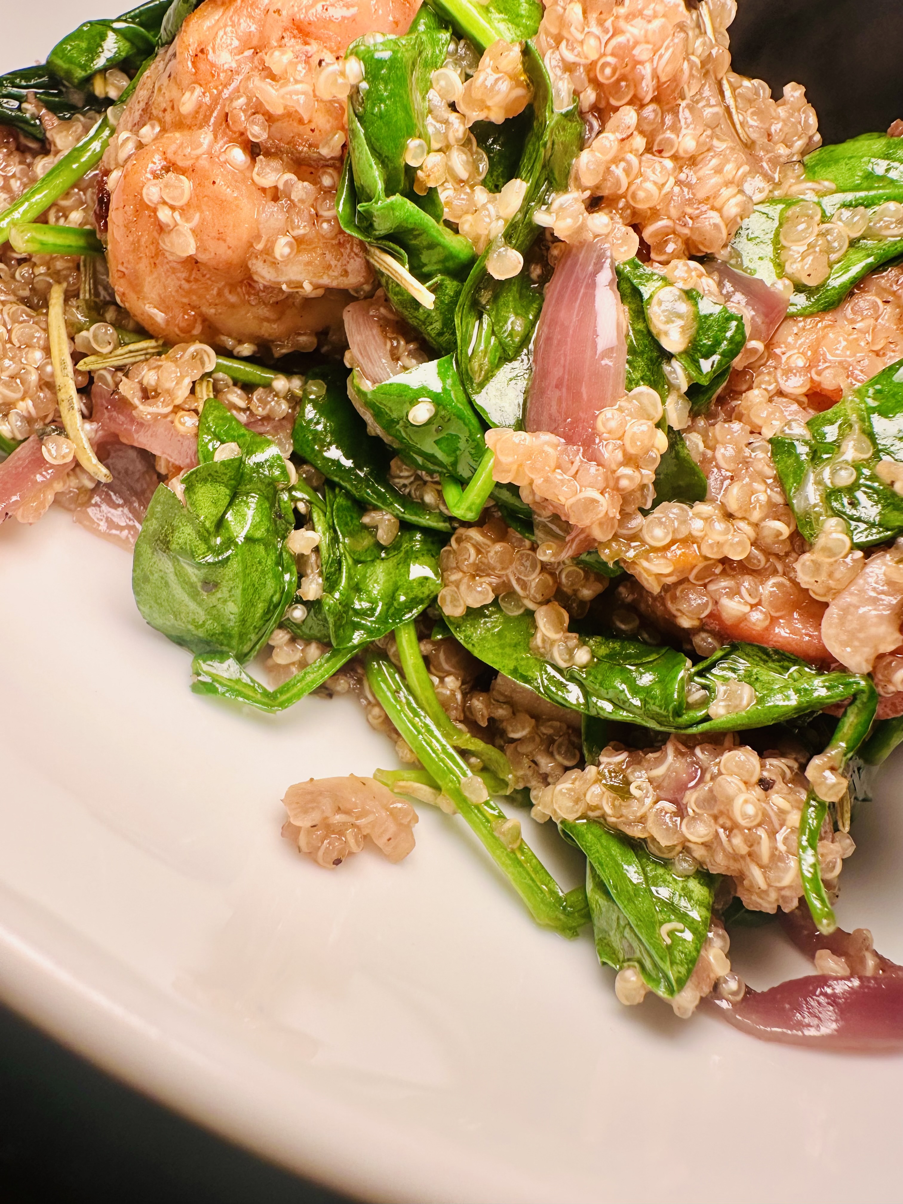 Smokey Chicken, Mushroom & Spinach Quinoa One Pot Meal
